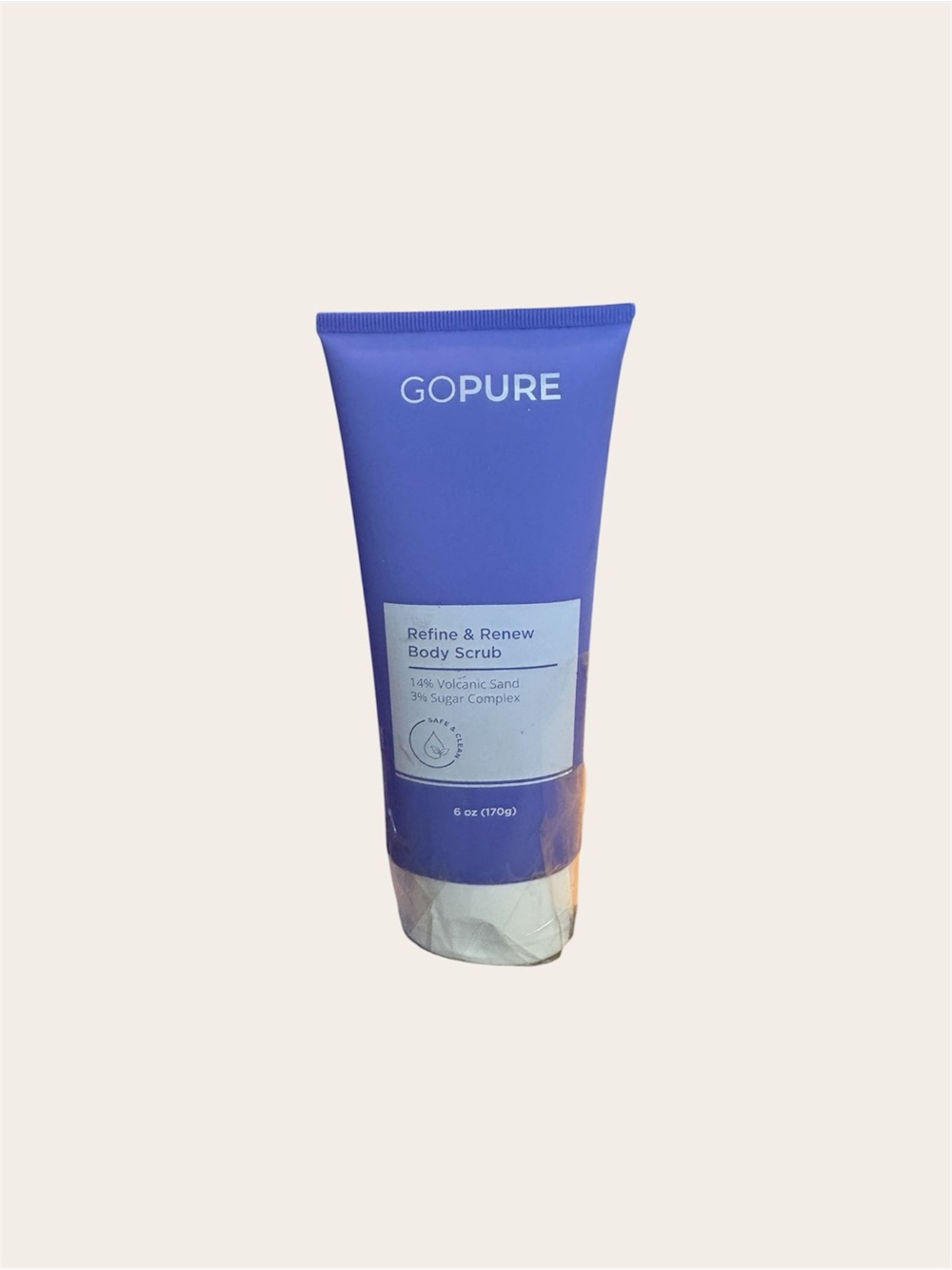 goPure Refine & Renew Body Scrub Volcanic Sand Sugar Complex 6 oz